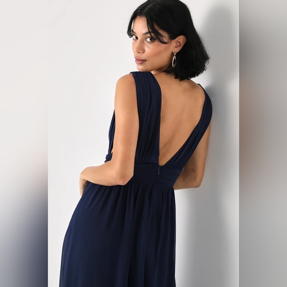Heavenly Hues Navy Blue Maxi Dress - Picture 4 of 5